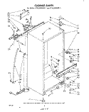 CABINET Diagram and Parts List for ET14JKXMWR1  Whirlpool Refrigerator