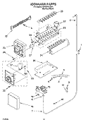 ICE MAKER, OPTIONAL Diagram and Parts List for KSRK25ILSS01  KitchenAid Refrigerator