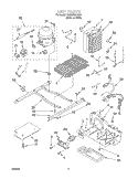 UNIT Diagram and Parts List for GD22DKXHW01  Whirlpool Refrigerator