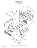 LINER PARTS Diagram and Parts List for KDDC24CVS01  KitchenAid Refrigerator