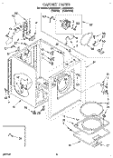 SECTION Diagram and Parts List for LER5644AN1  Whirlpool Dryer