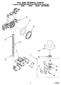 FILL AND OVERFILL PARTS Diagram and Parts List for KUDI01DLBS2  KitchenAid Dishwasher