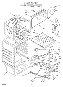 Part Location Diagram of 2199113 Whirlpool WIRE ASSEMBLY, FREEZER COMPARTMENT