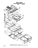 SHELF Diagram and Parts List for ET18UKXAN00  Whirlpool Refrigerator