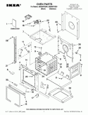 OVEN PARTS Diagram and Parts List for IBS650PXS00  Whirlpool Wall Oven