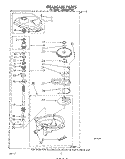 GEARCASE Diagram and Parts List for LA6300XPW2  Whirlpool Washer