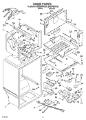 LINER Diagram and Parts List for GR9SHMXKT00  Whirlpool Refrigerator