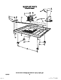 BASEPLATE Diagram and Parts List for MT1850XW1  Whirlpool Microwave
