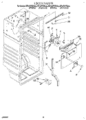 LINER Diagram and Parts List for RT12DKXBL00  Roper Refrigerator