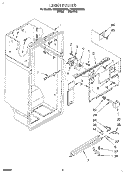 LINER Diagram and Parts List for ET25DQRBW02  Whirlpool Refrigerator