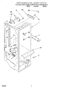 REFRIGERATOR LINER Diagram and Parts List for KSRS22KGWH00  KitchenAid Refrigerator