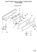 ESCUTCHEON AND CONTROL COMPONENTS Diagram and Parts List for EC510WXE0  Whirlpool Ice Maker
