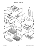 SHELF PARTS Diagram and Parts List for GX5FHTXVQ07  Whirlpool Refrigerator