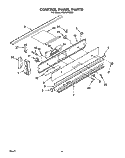 CONTROL PANEL Diagram and Parts List for RS696PXXB0  Whirlpool Range