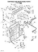 Part Location Diagram of 3958080 Whirlpool Wiring Harness (For Detail See