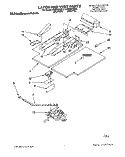 LATCH AND VENT, LITERATURE Diagram and Parts List for KEBI200YBL3  KitchenAid Wall Oven