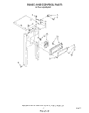 PANEL AND CONTROL Diagram and Parts List for BLNC800AV2  Whirlpool Trash Compactor