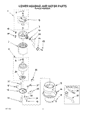 SECTION Diagram and Parts List for 4KBDS250T5  KitchenAid Food Waste Disposer