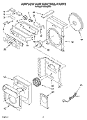 AIR FLOW AND CONTROL PARTS Diagram and Parts List for ACS088PR1  Whirlpool Air Conditioner