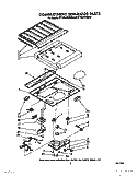 Part Location Diagram of 1128228 Whirlpool SEPARATOR, COMPARTMENT, TOP