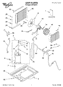 UNIT, LITERATURE Diagram and Parts List for ACE082XK1  Whirlpool Air Conditioner