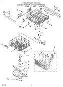 DISHRACK Diagram and Parts List for DU920PFGB1  Whirlpool Dishwasher