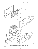 OVEN DOOR AND BROILER Diagram and Parts List for SF3020ERW2  Whirlpool Range