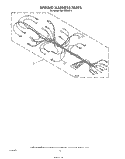 WIRING HARNESS , LIT/OPTIONAL Diagram and Parts List for MW1500XW0  Whirlpool Wall Oven