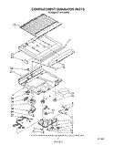 COMPARTMENT SEPARATOR Diagram and Parts List for ET18PKXSW0B  Whirlpool Refrigerator