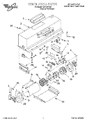 VENTILATION Diagram and Parts List for GZ7730XGS0  Whirlpool Range Hood