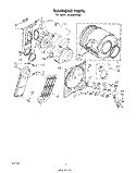 SECTION Diagram and Parts List for LE3005XPW0  Whirlpool Dryer