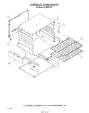 INTERNAL OVEN Diagram and Parts List for SF305EERW5  Whirlpool Range