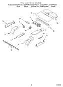 TOP VENTING, OPTIONAL Diagram and Parts List for KEBS177DBL11  KitchenAid Wall Oven