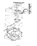 MACHINE BASE Diagram and Parts List for LA6400XPW3  Whirlpool Washer