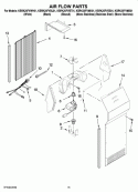 AIR FLOW PARTS Diagram and Parts List for KSRK25FVMS01  KitchenAid Refrigerator