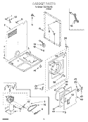 SECTION Diagram and Parts List for CEDC392JQ0  Crosley Dryer