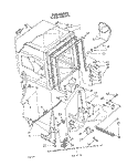 TUB , LITERATURE AND OPTIONAL Diagram and Parts List for DU8550XT5  Whirlpool Dishwasher