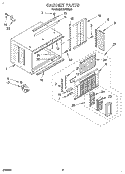 CABINET Diagram and Parts List for RH123A2  Whirlpool Air Conditioner