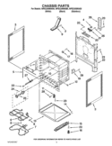 CHASSIS PARTS Diagram and Parts List for WFE320M0AB0  Whirlpool Range