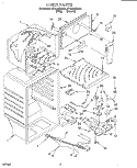 LINER Diagram and Parts List for ET16JMXDW00  Whirlpool Refrigerator