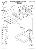 SECTION Diagram and Parts List for 3XLEQ8000KQ0  Whirlpool Dryer