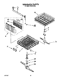 DISHRACK, LIT/OPTIONAL Diagram and Parts List for DP8500XXN2  Whirlpool Dishwasher