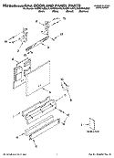 DOOR AND PANEL PARTS Diagram and Parts List for KUDP01ILBS0  KitchenAid Dishwasher