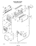 ICEMAKER, LIT/OPTIONAL Diagram and Parts List for ET18HMXTF00  Whirlpool Refrigerator