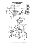 MACHINE BASE Diagram and Parts List for KAWE540WAL1  KitchenAid Washer