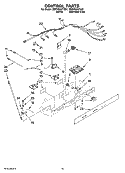 CONTROL PARTS Diagram and Parts List for GD5YHAXTQ01  Whirlpool Refrigerator