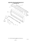 CONTROL FRAME AND KNOB Diagram and Parts List for KEBS277SWH2  KitchenAid Wall Oven
