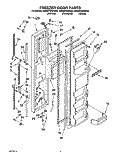 FREEZER DORO Diagram and Parts List for 8ED22PWXAW02  Whirlpool Refrigerator