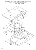 SECTION Diagram and Parts List for KGCT365EWH0  KitchenAid Cooktop