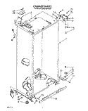 CABINET Diagram and Parts List for KSSS48DWX02  KitchenAid Refrigerator